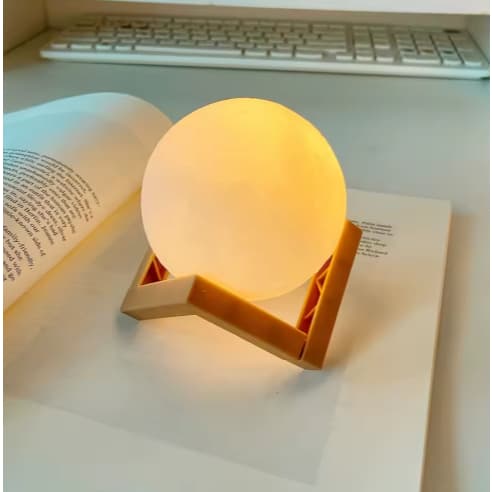 ULTIMA UNIDADE Luminária pintada à mão luz da lua diy materiais pintados pacote jardim de infância atividades pai-filho
