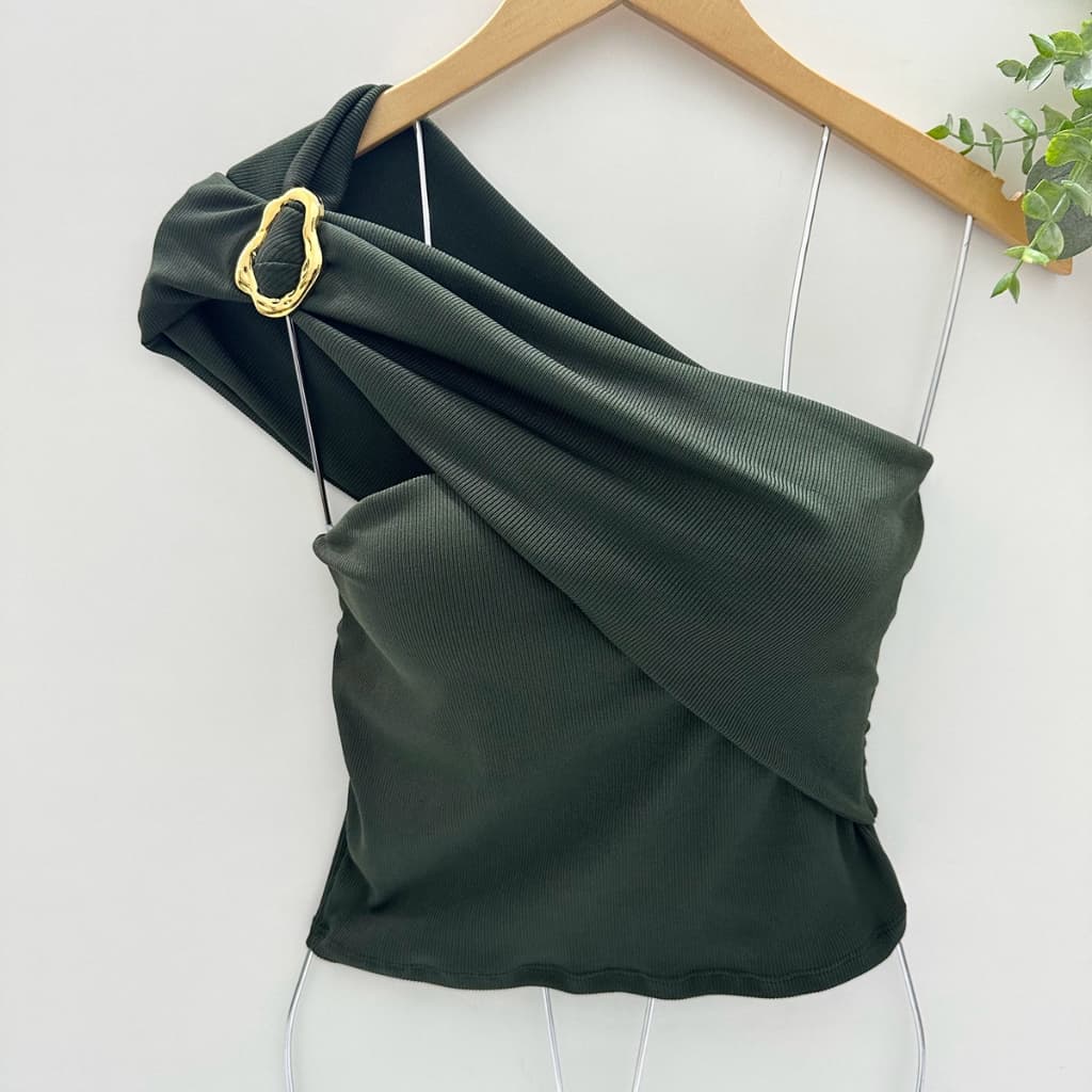 Body Feminino Ombro Único com Fivela 2025