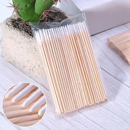 Palitos Com Algodão De Limpeza Alinhamento Henna Micropigmentação Unha Boca