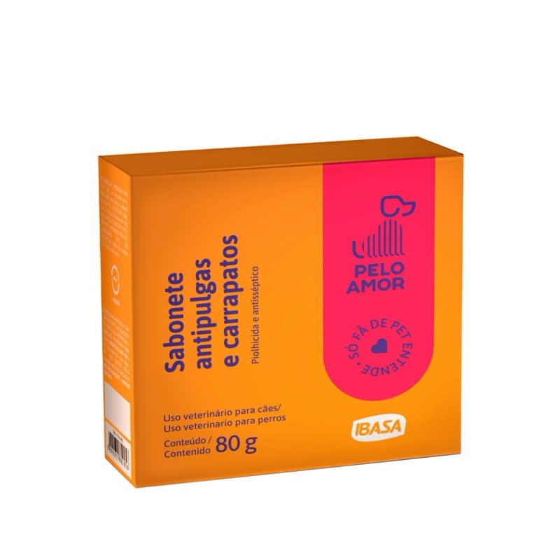 Sabonete Ibasa Anti Pulgas para Cães 80g