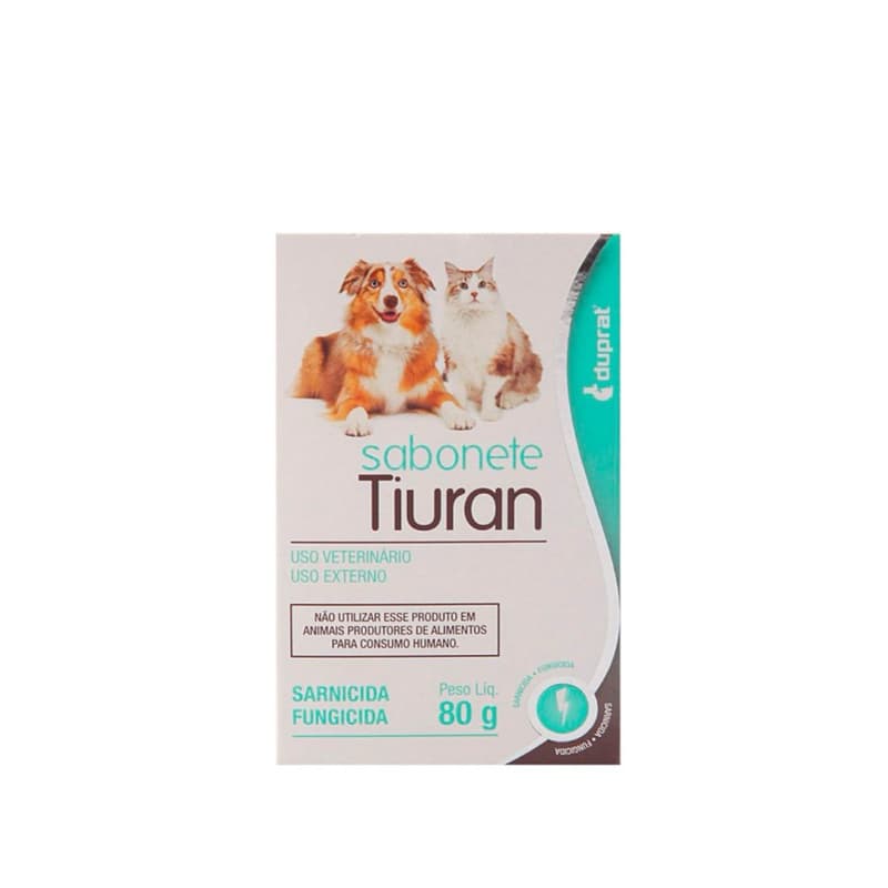 Sabonete Sarnicida Duprat Tiuran para Cães e Gatos - 80 g