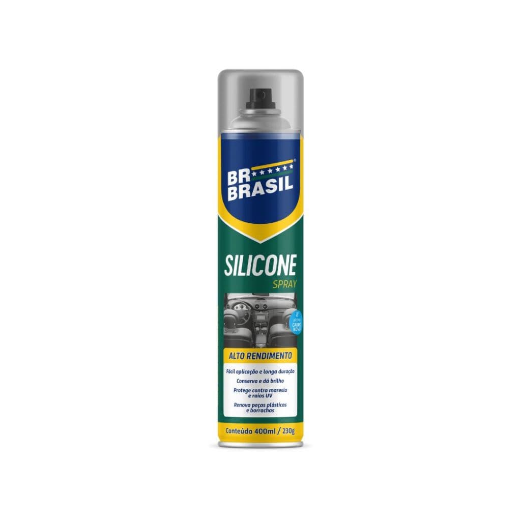 Silicone Spray Carro Novo 400ml Alto Rendimeto Br Brasil