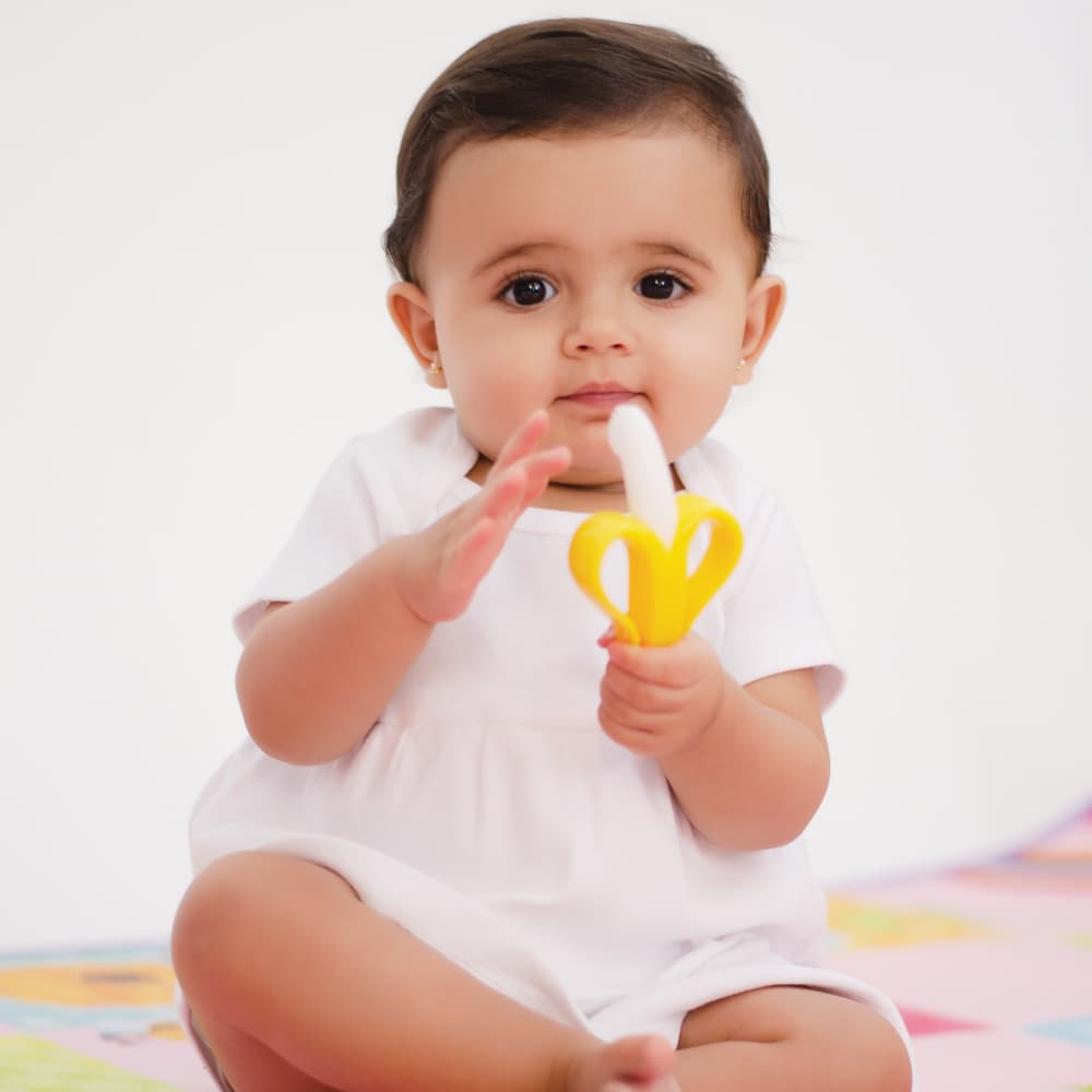 Massageador De Gengiva Buba Em Silicone Milho Bananinha