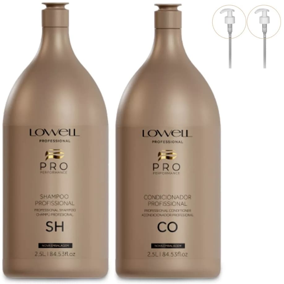 Kit Lowell Lavatório Shampoo 2,5 Litros + Condicionador 2,5 Litros