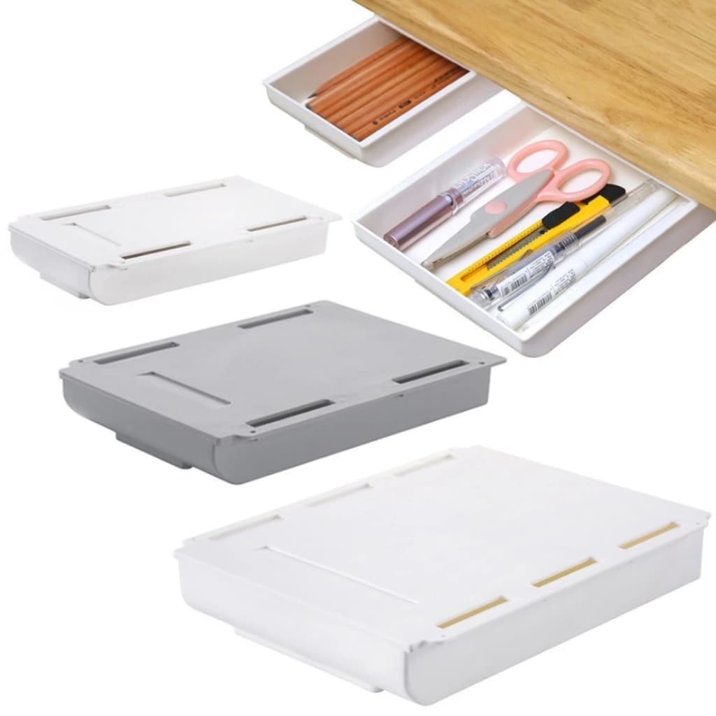 Mini Gaveta Adesiva Secreta de Mesa Lápis, Maquiagem, Relógio, Canetas, Joias, Lembrancinhas