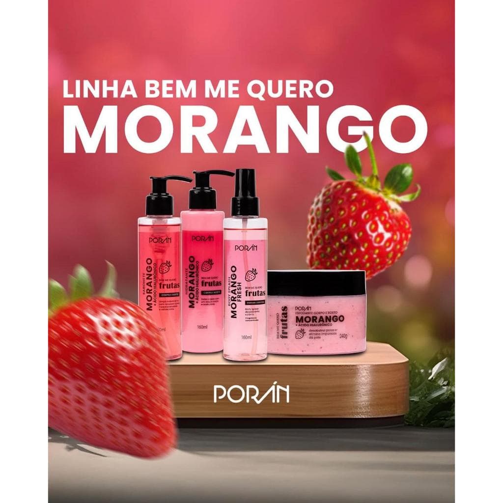Linha Frutas Poran Completa Sabonete Hidratante Esfoliante Body Corpo e Rosto Porán Envio Imediato