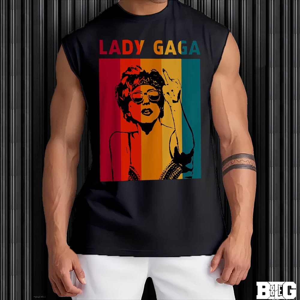 Camiseta regata machao oversized Lady Gaga gagacabana rio de janeiro Turne Mayhem brasil lgbt Unissex