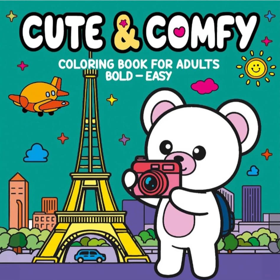 Cute & Comfy livro de colorir for Adults - Bold Easy - Livro de Colorir Adulto Capa comum Cute & Comfy - Coloring Book
