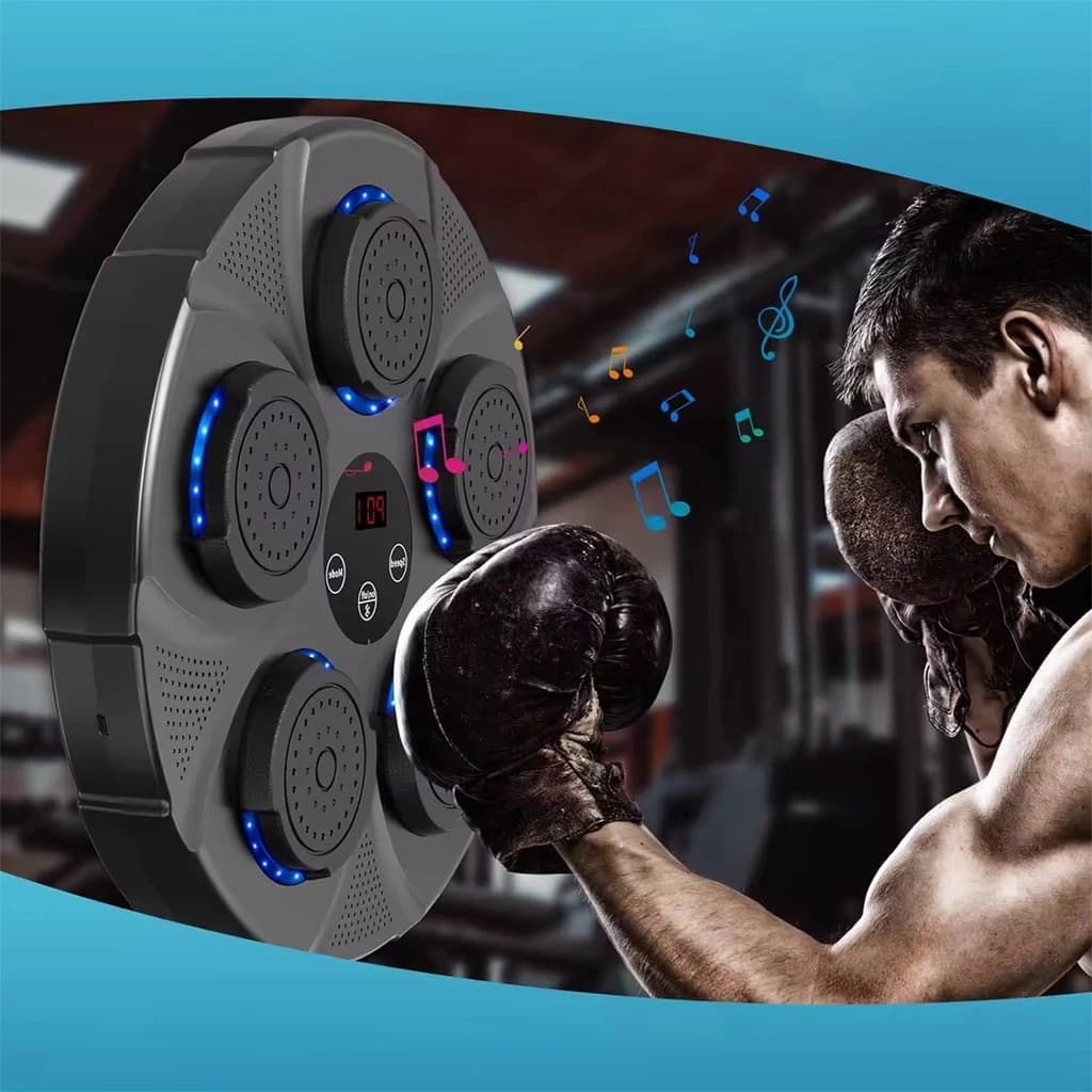 Máquina de Boxe Smart Bluetooth  Música Recarregável Portátil Exercício Fitness Treino Luta Esporte
