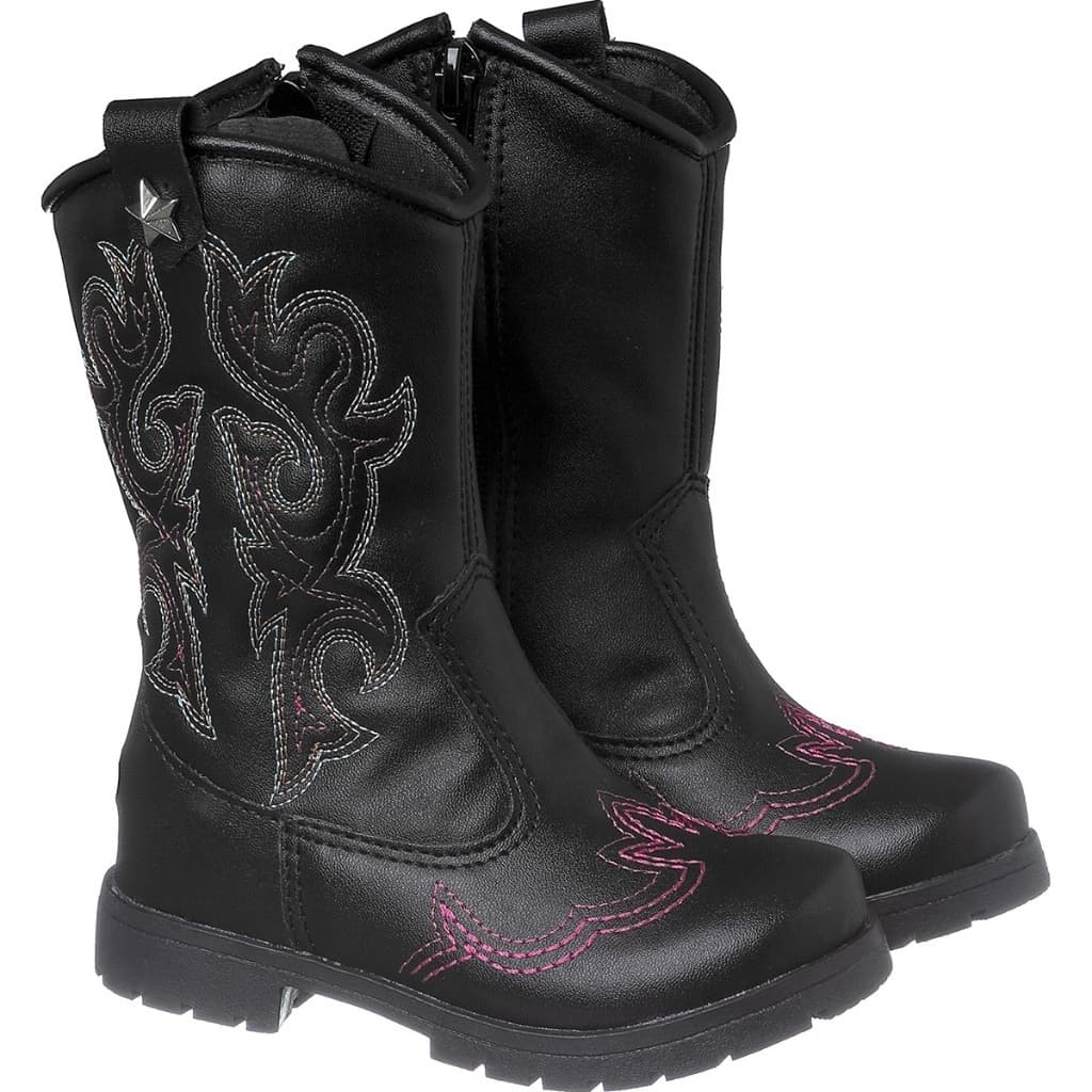 Bota Texana Infantil Menina Original Fashion Moda Modelo Western Botina Sola Tratorada Promoção