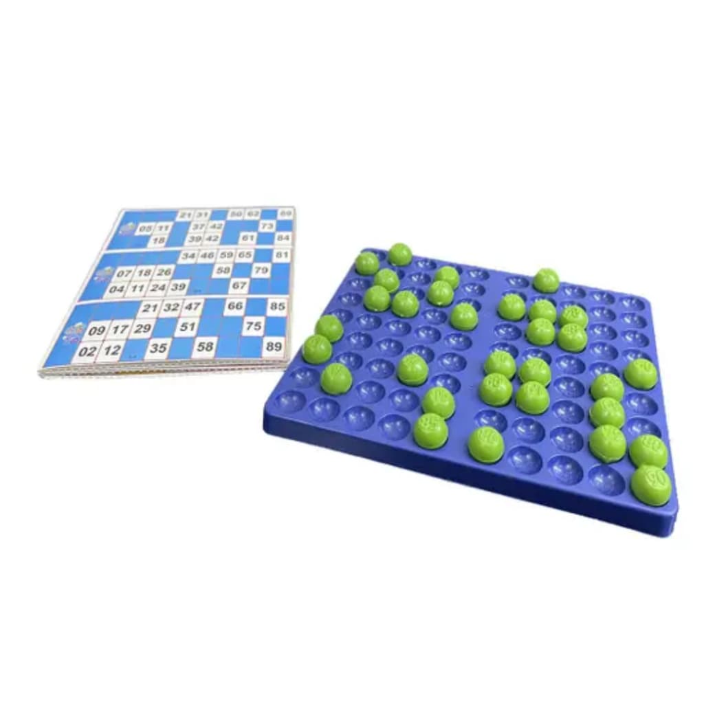 Jogo De Bingo Com 90 Pedras Numeradas Tômbola Base Cartelas - Tâmbola
