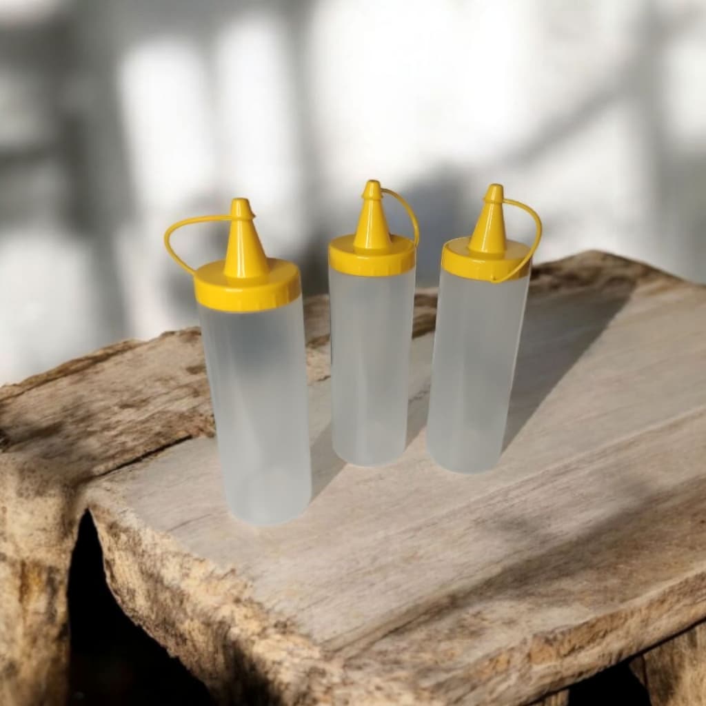 10 Bisnaga Mostarda Plástico Lanchonete  Molhos 250 ML