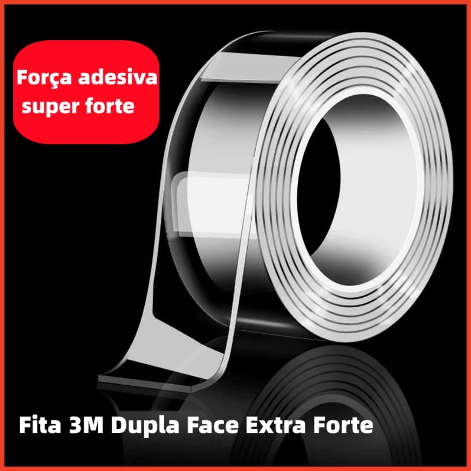 Fita 3M Dupla Face Extra Forte Transparente Fita Dupla Face Adesiva Para Parede Móvel Porta