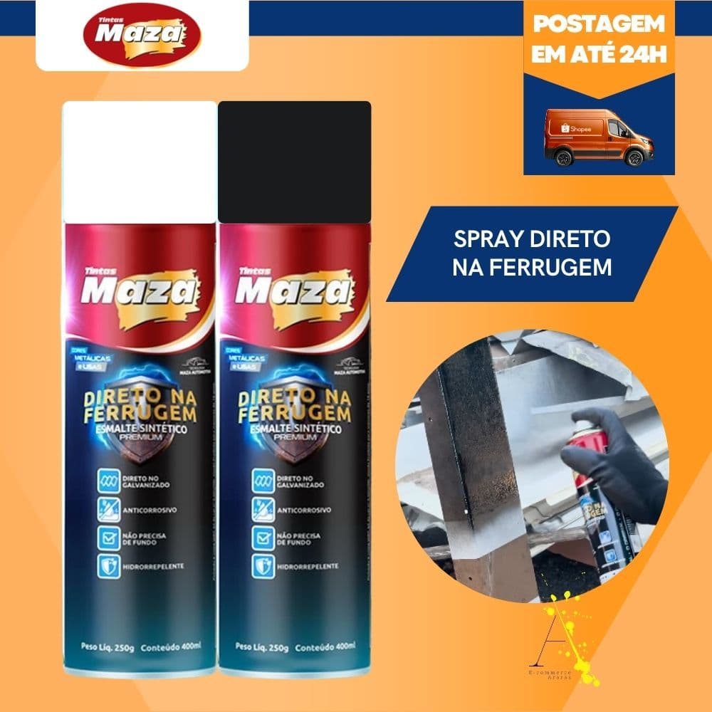 Spray Maza Direto Na Ferrugem Cores 400ml