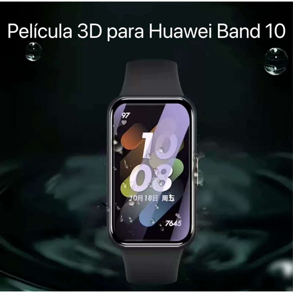 Película de Gel 3D Para Smartwatch Huawei Band 7 8 9 10