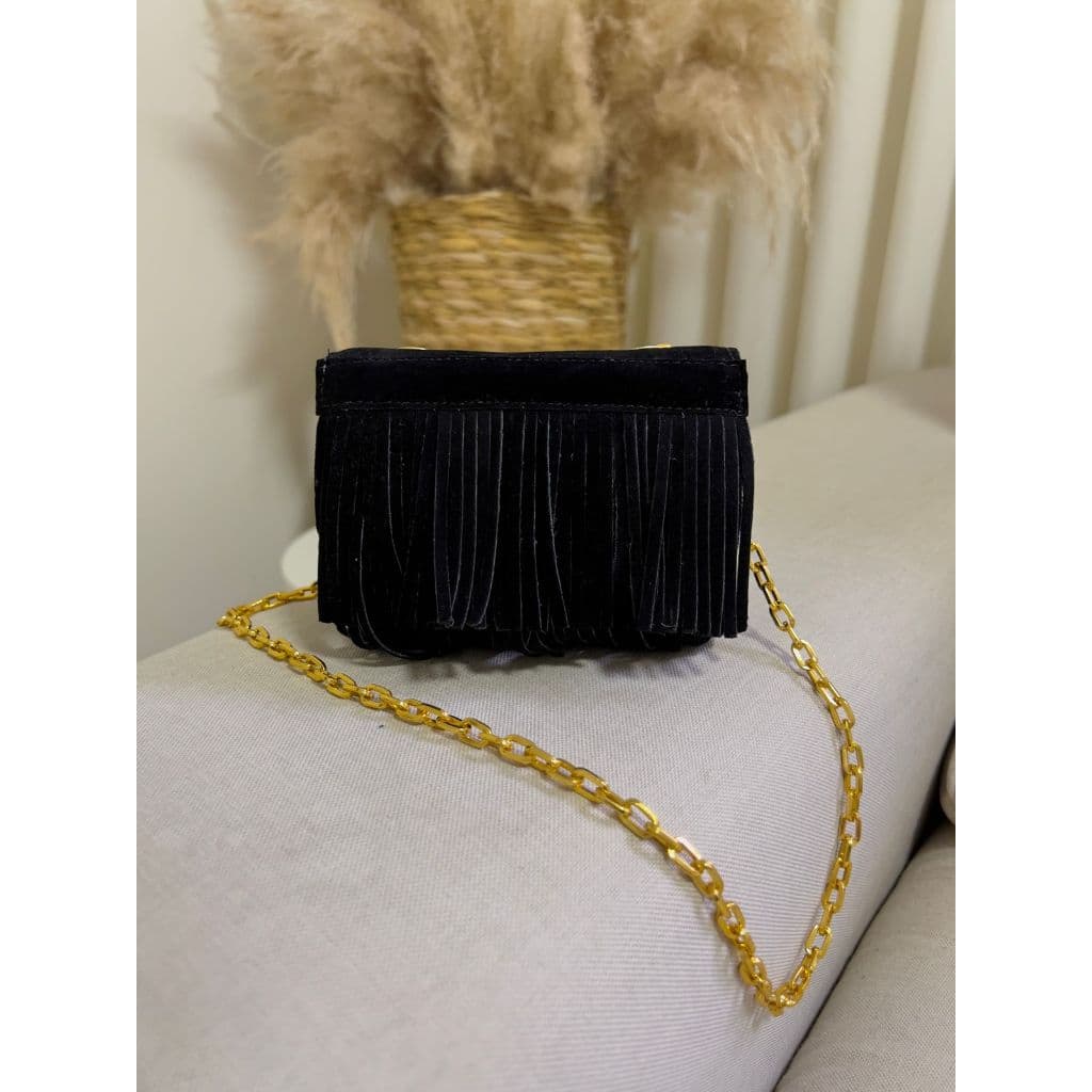 Bolsa Feminina Camurça Mini Bag Pequena Transversal Lateral Ombro Moda Feminina Boho Envio Rapido
