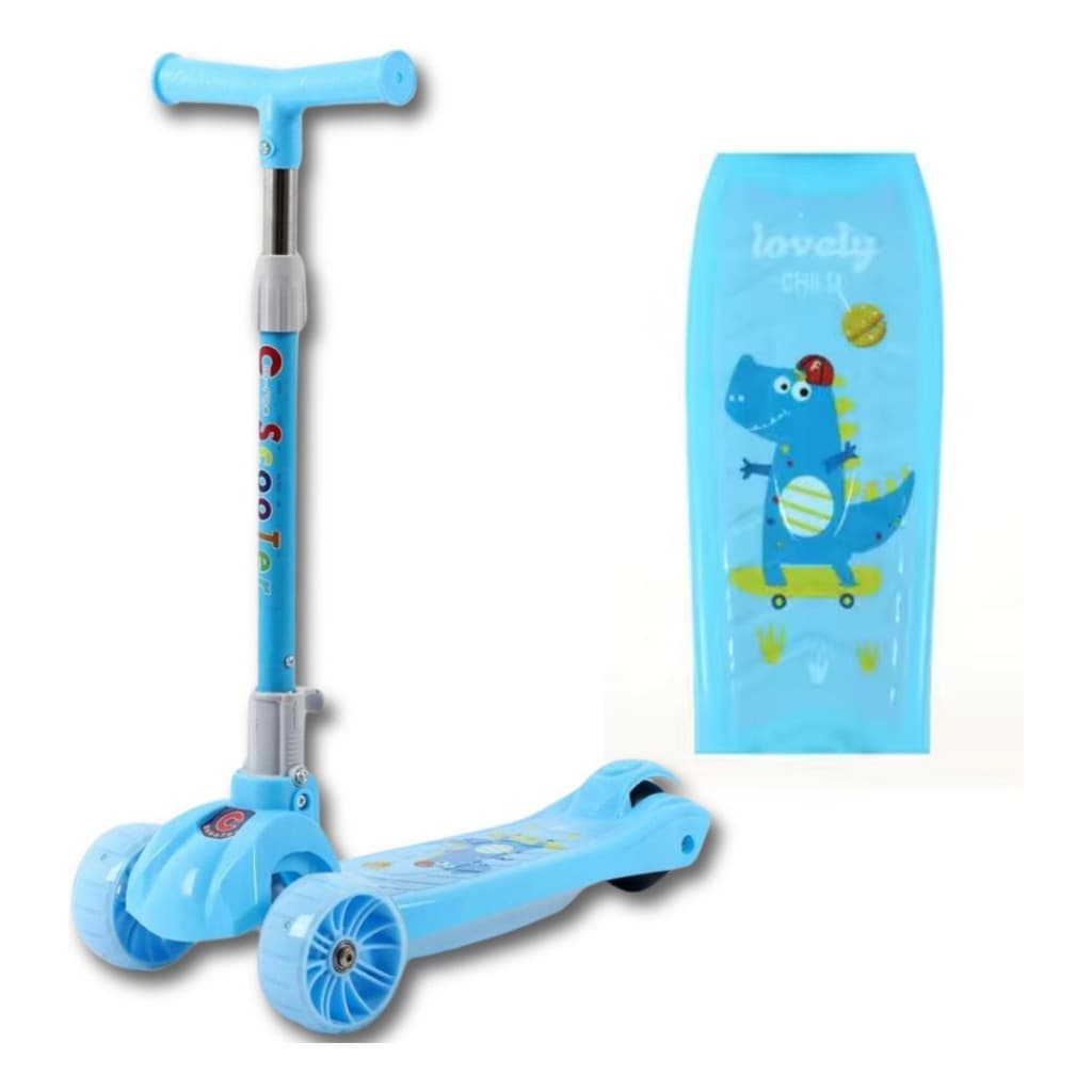 Patinete Infantil Com 3 Rodas, resistente 50kg Altura Ajustável Luzes Led Nas Rodas Meninos/Meninas.
