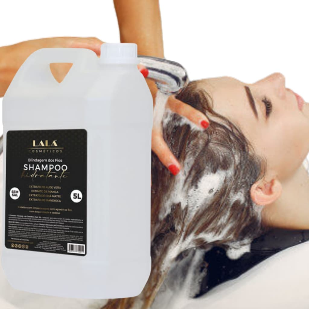 Lala Hair O melhor Shampoo Perolado de Galão 5 L Para Lavatório Salão Profissional
