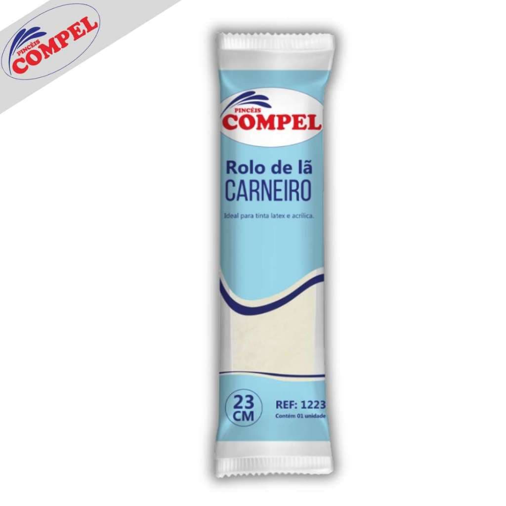 Rolo De Lã Carneiro 23cm Sem Cabo Compel