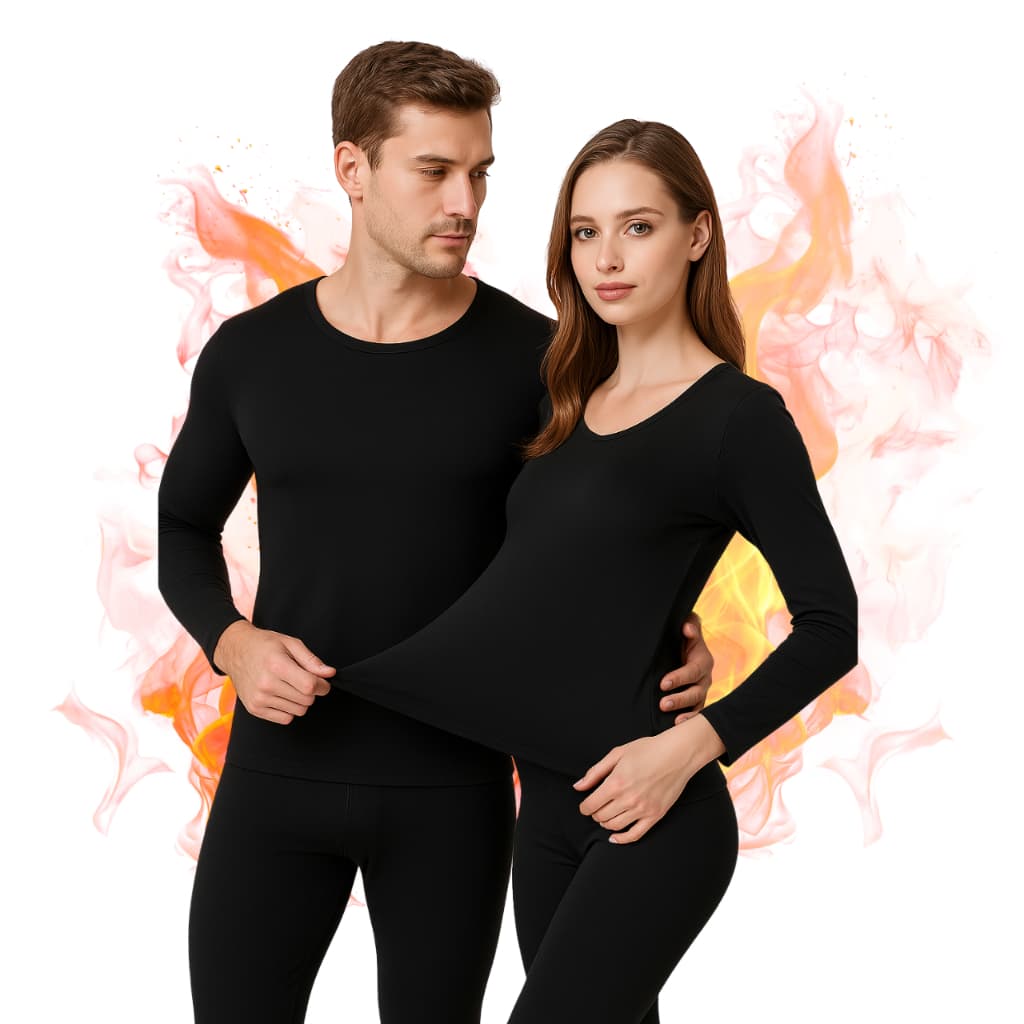 Kit 2 Conjunto Térmico Masculino Feminino Segunda Pele Flanelado Frio Inverno