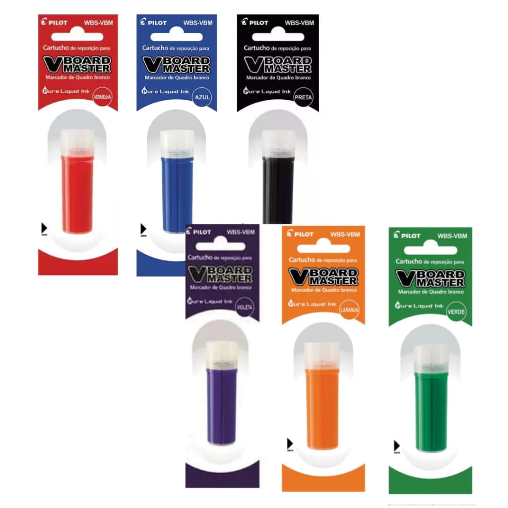 Refil Para Pincel Marcador de Quadro Branco V-BOARD MASTER Pilot
