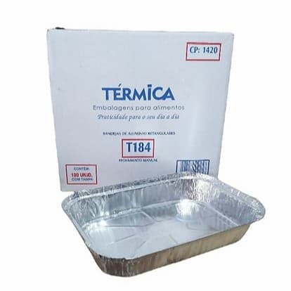 Embalagens de Alumínio Térmica (T090 a T184) – Diversas Capacidades | Ideal p/ Alimentos