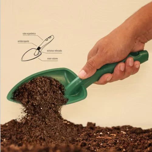 FERRAMENTA DE PLASTICO PÁ LARGA VERDE NUTRIPLAN