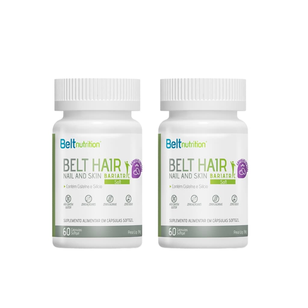 Kit 2 Belt Hair Nail and Skin Bariatric Soft P/ Unhas Cabelo