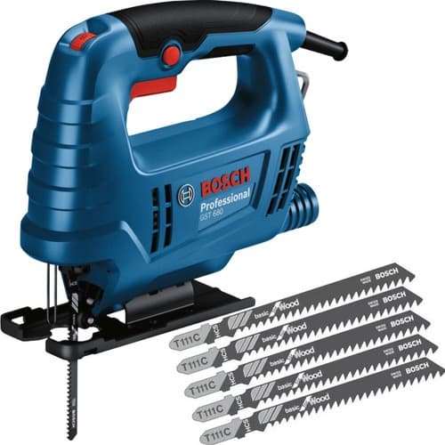 Kit Serra Tico Tico Bosch GST 680 500W 110V + 6 Lâminas