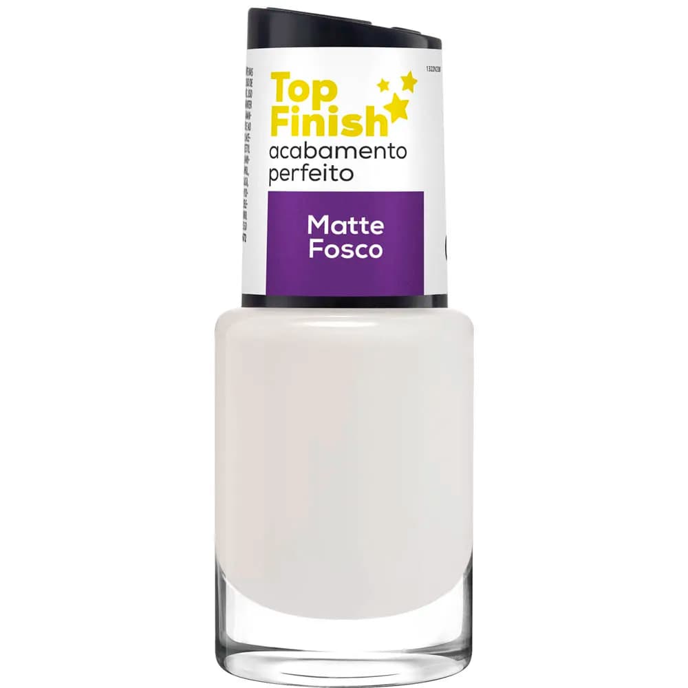 Top Coat Mate Fosco Gel Acabamento Perfeito Secagem Rápida Carimbo Top Finish 10ml - Cora