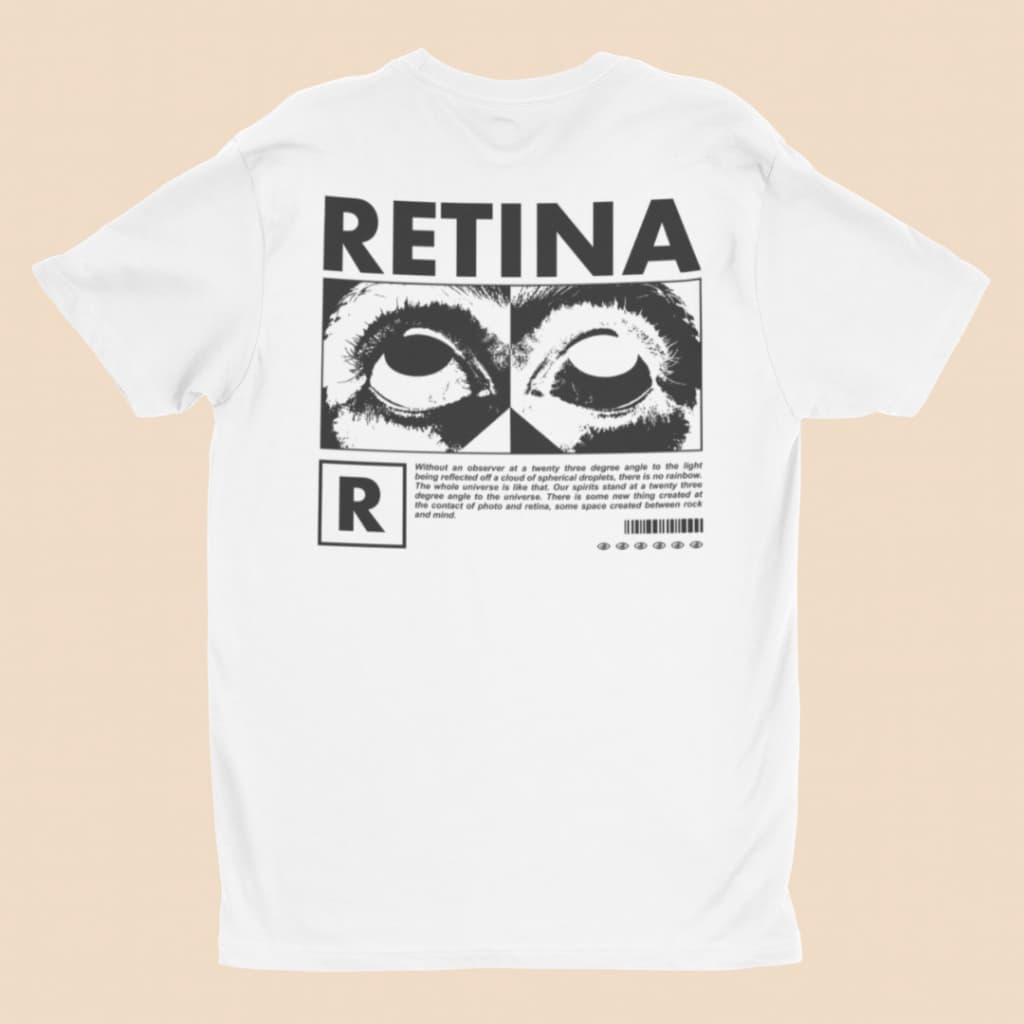 Camiseta Masculina Streetwear RETINA – Arte Urbana Preta