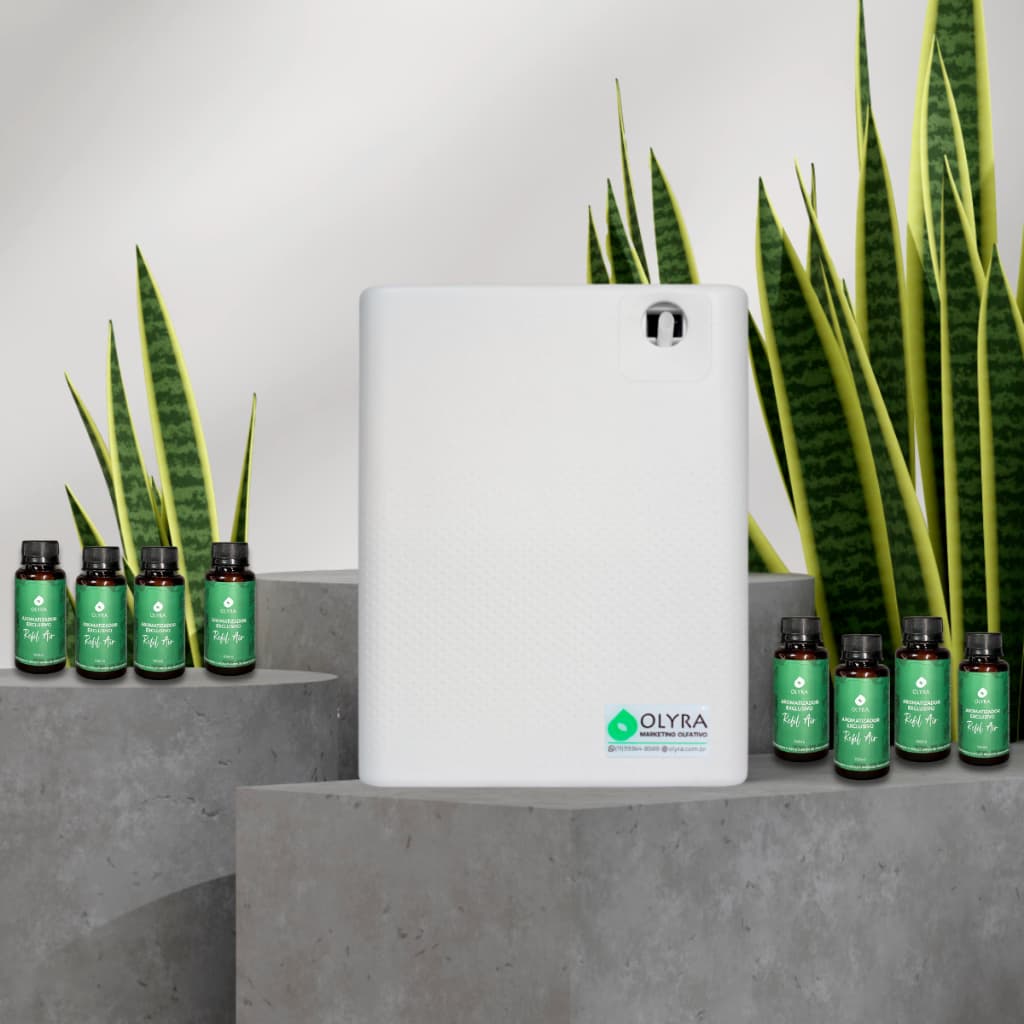 Kit Aromatizador Para Ambientes Intense 300m² + 8 Recargas Air 100ml