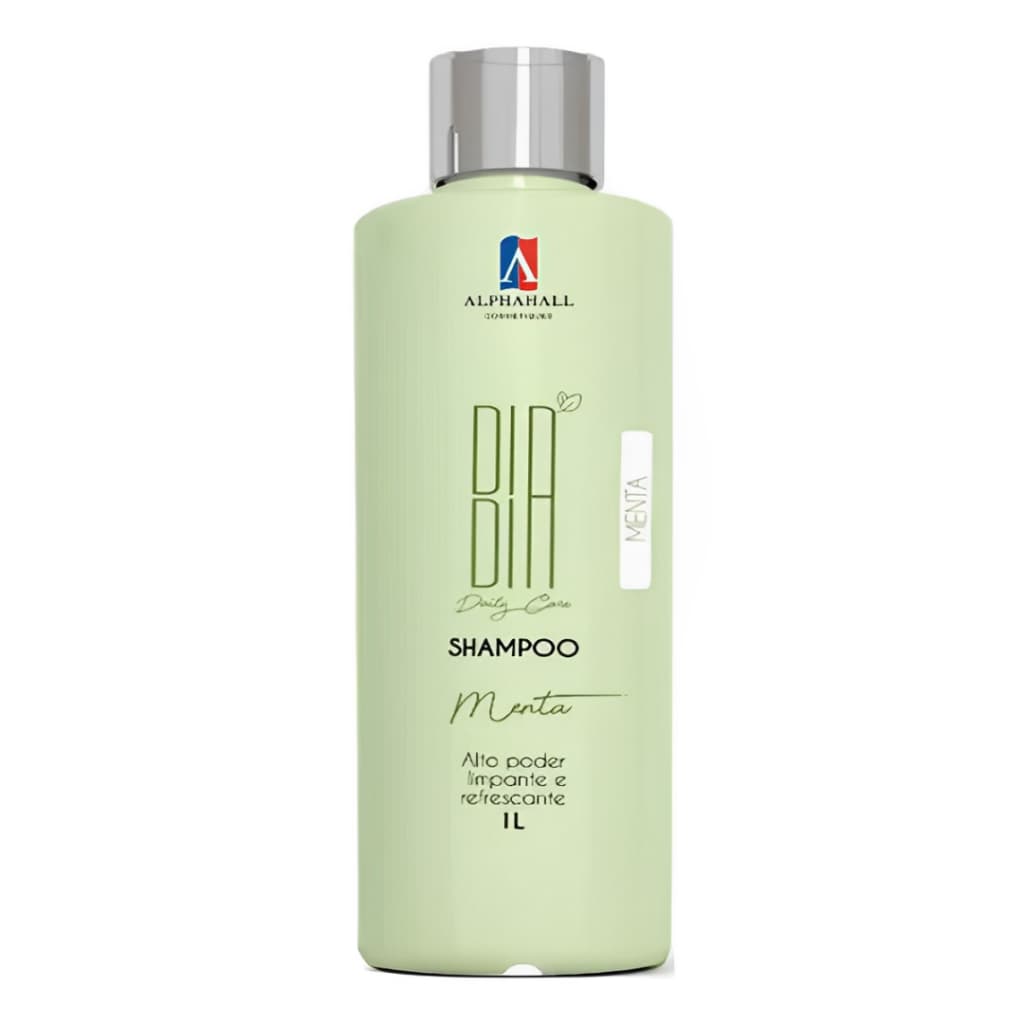 Shampoo Menta Limpeza Profunda Antiressíduos Dia a Dia 1L ou 300ml - Alphahall