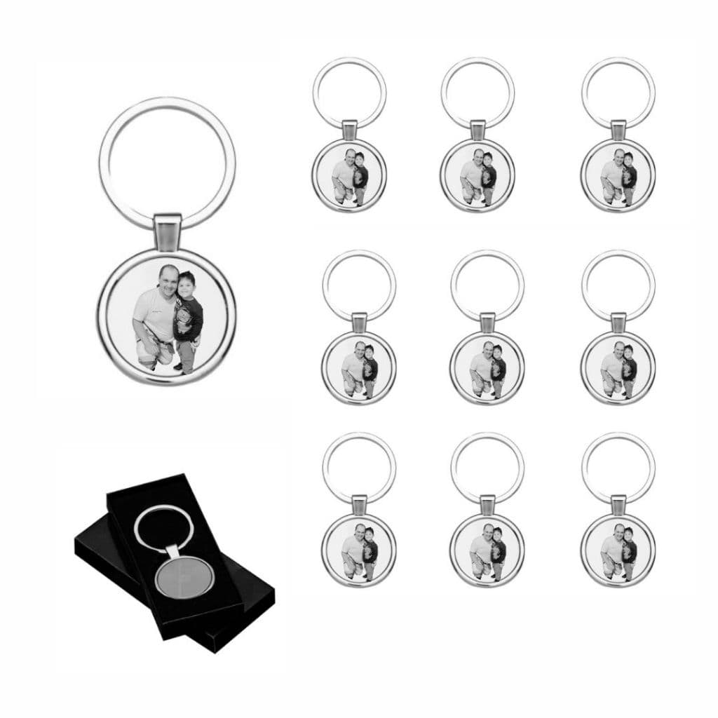 10 Chaveiros Aço Inox Personalizados Com Foto ou Nome