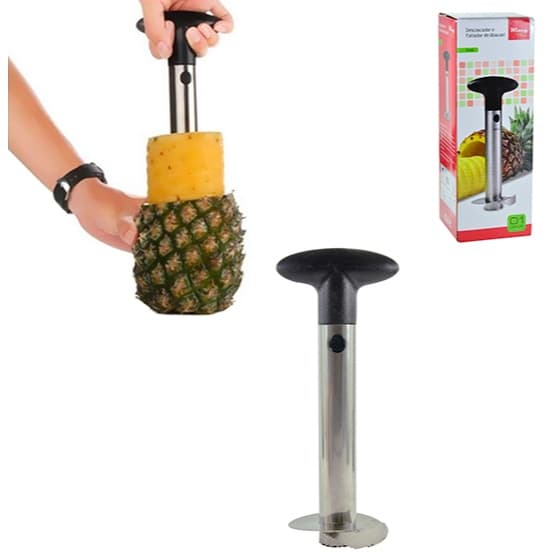 Descascador Fatiador De Abacaxi Em Aço Inox Extrator Espiral