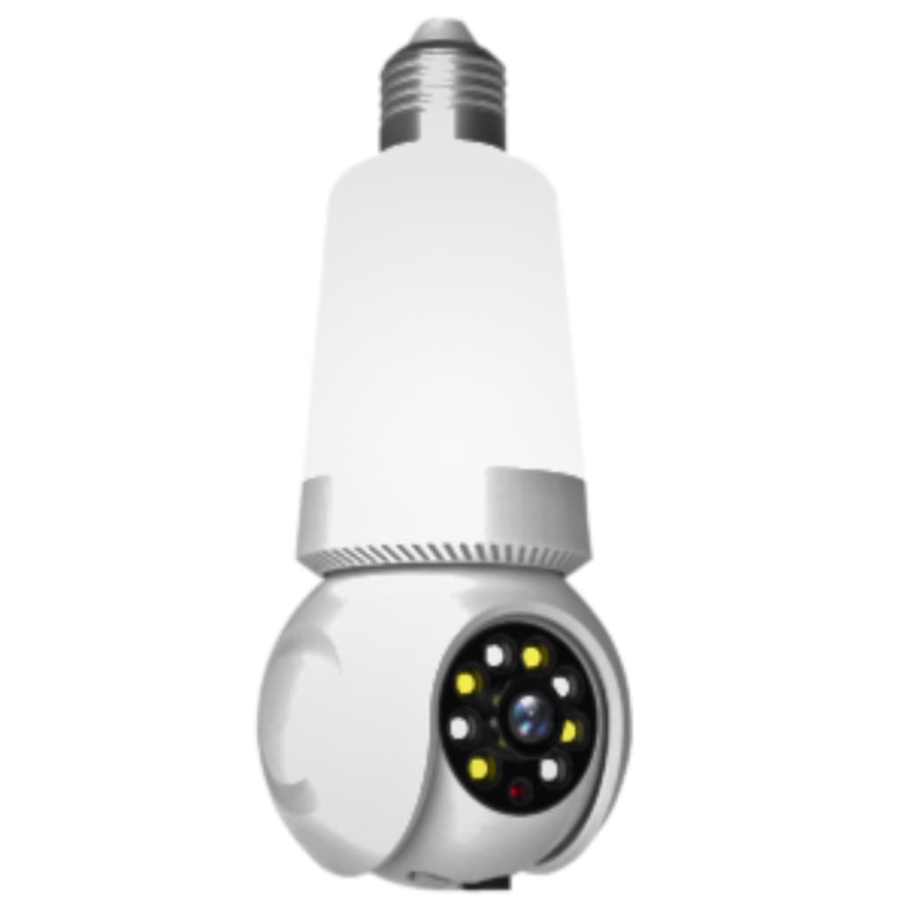 Câmera IP Lâmpada Led 3w Com 1MP Visão Noturna