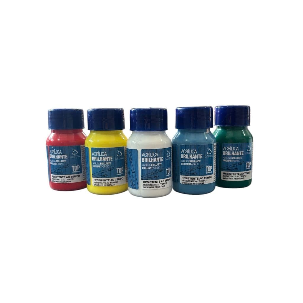 Tinta Acrílica Brilhante 37 ml - DAIARA - Para MDF Madeira Gesso e Cerâmica