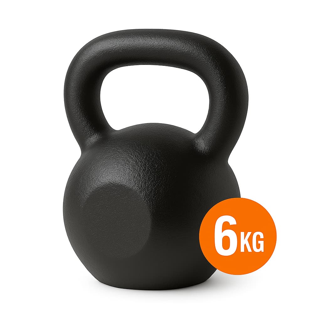 Kettlebell de Ferro Fundido para Treino Funcional, Crossfit e Musculação 06 kg
