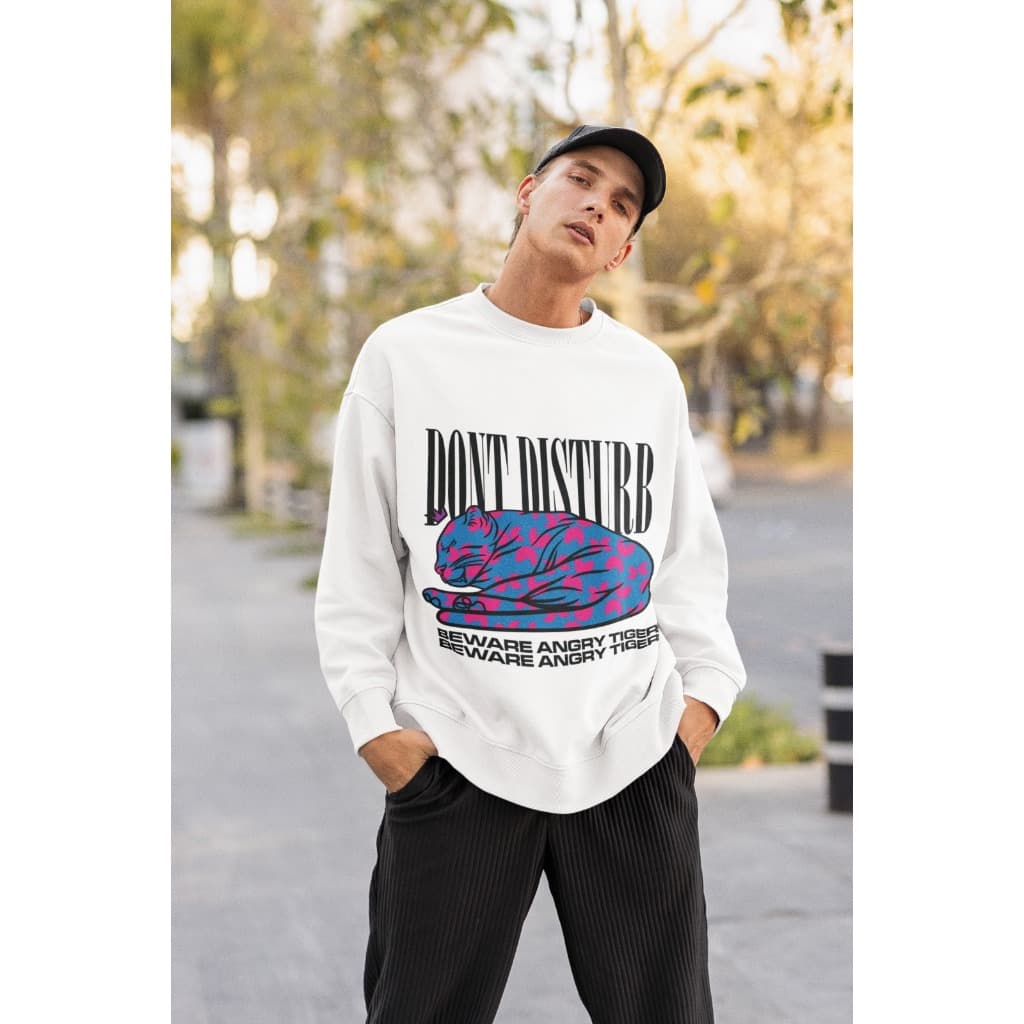 Moletom Careca Unissex ´´dont disturb´´ Blusa de Frio-Gato- Feminina Masculina- oversized stretwear