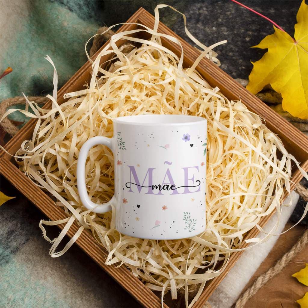 Caneca personalizada - Mães - Floral (Linda e maravilhosa)