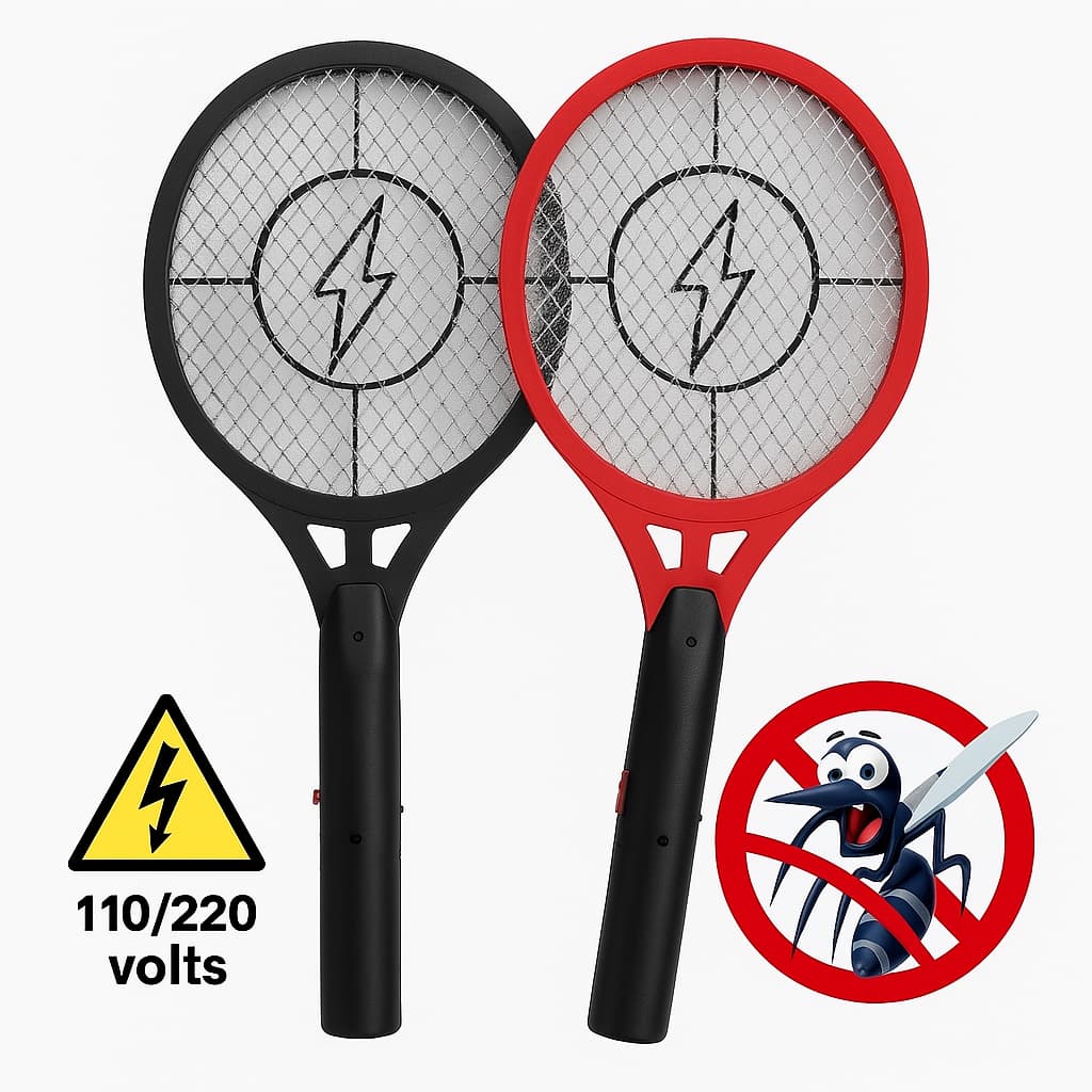 Kit 2 Raquetes eletricas mata mosquito pernilongo mosca 110/220V