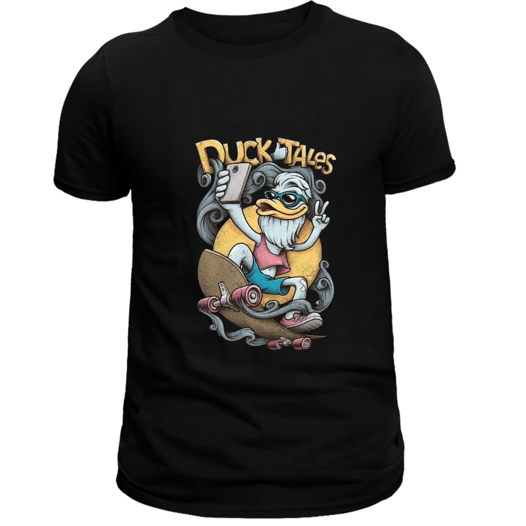 Camisa em 100% Algodão, Duck Tales, Skate, Adulto e Infantil Envio Rapido.