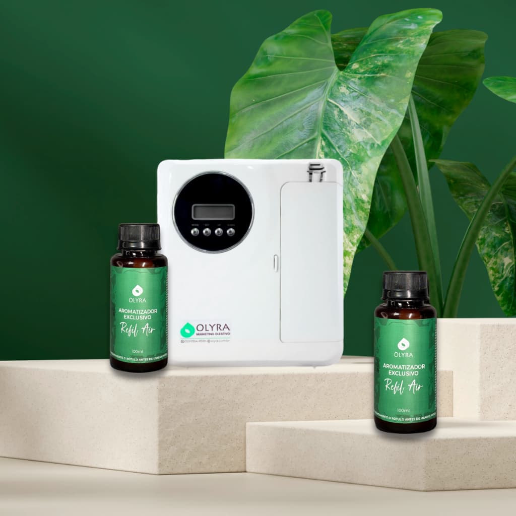 Kit Aromatizador Para Ambientes Soft 3 100m² Branco + 2 Recargas Air 100ML