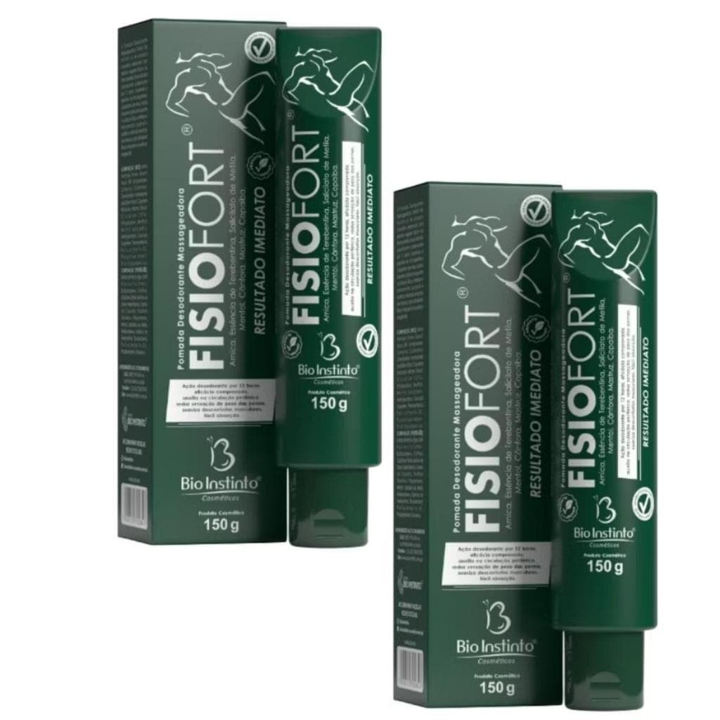 Kit 2 Pomada Fisiofort Verde 150G - Bio Instinto