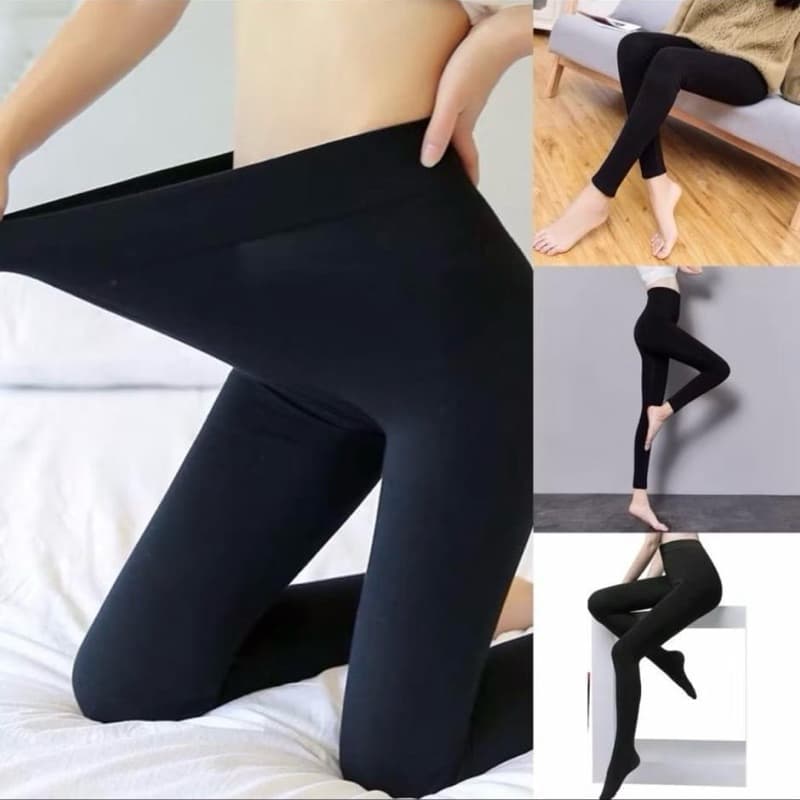 Meia calça Flanelada Térmica fio 80-  sem pé para inverno