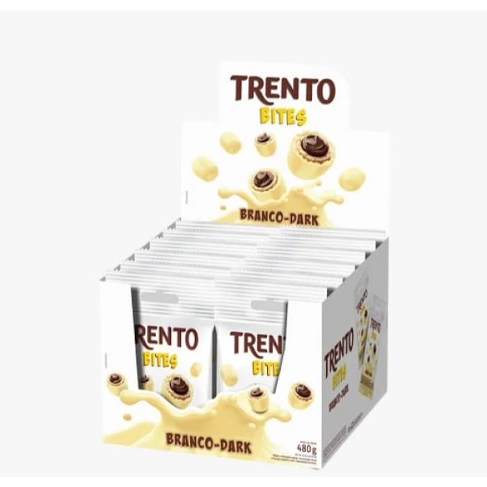 Trento Bites Branco Dark 480g (12un x 40g)