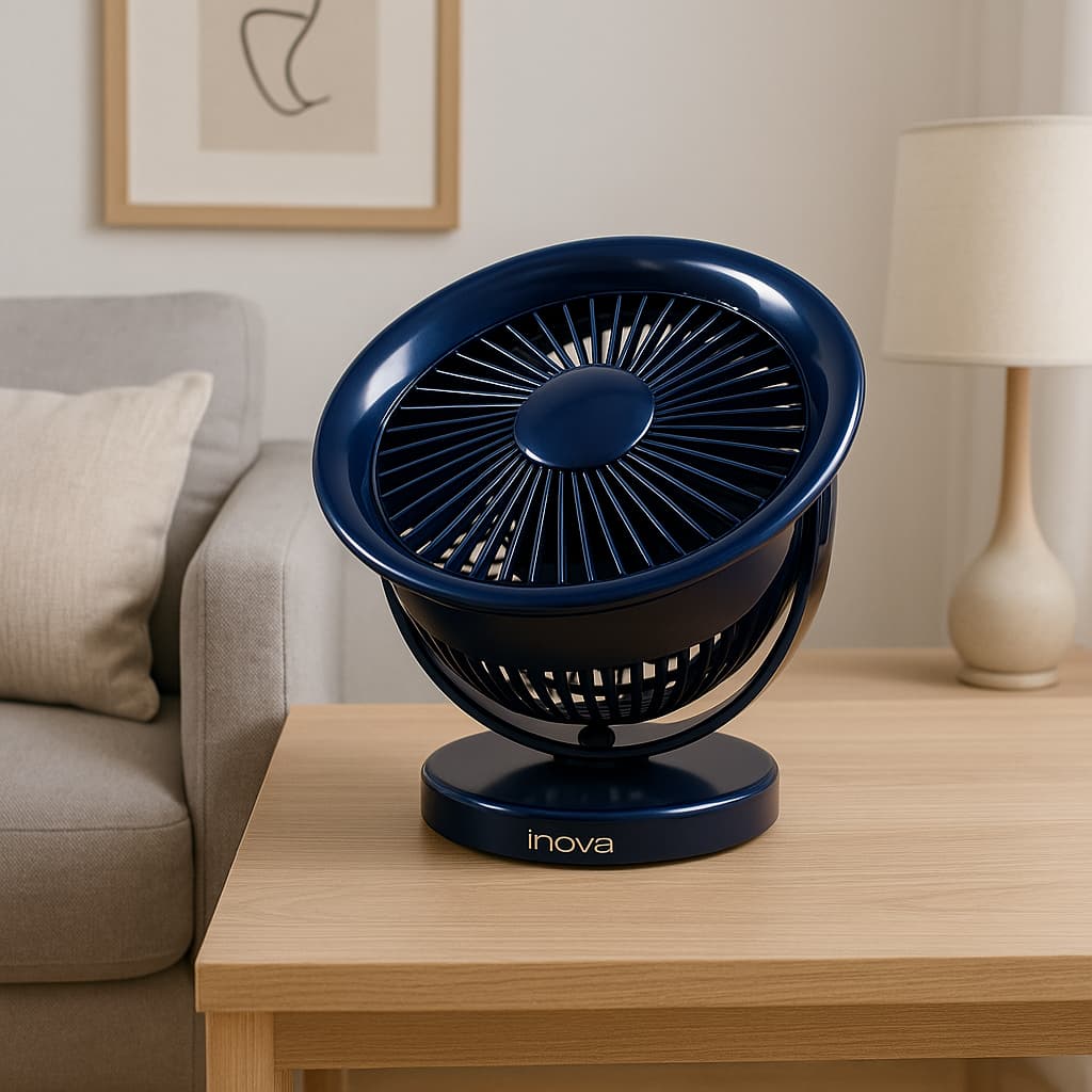 Ventilador Portátil Silencioso Turbo Usb Recarregável