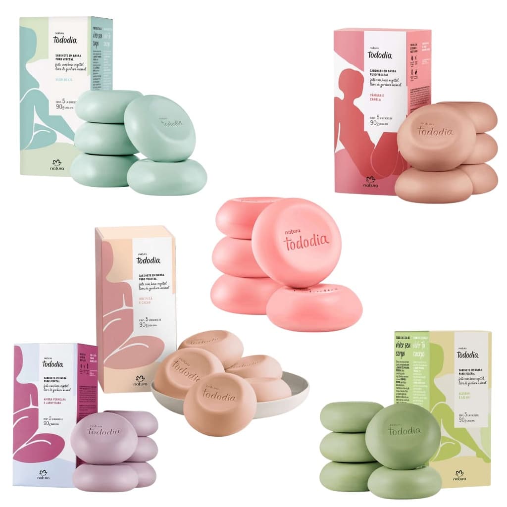 3 Caixas De Sabonetes Natura Tododia sabonete perfumado, original, barato, longa validade