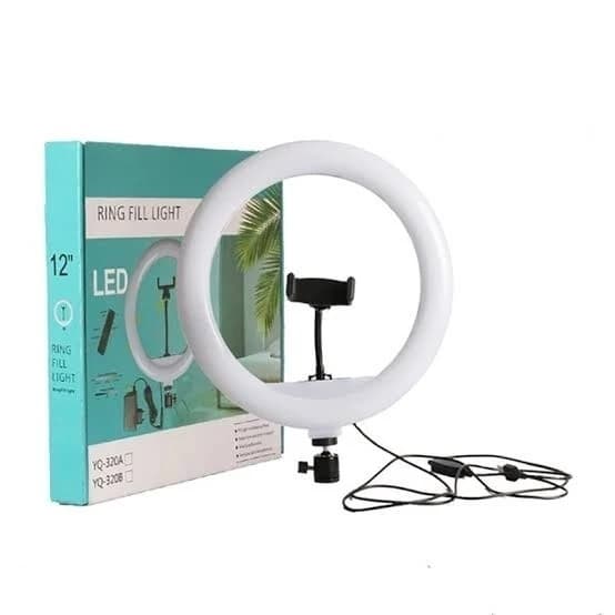 Luz de preenchimento LED ajustável de 12 polegadas 30 cm com suporte para celular