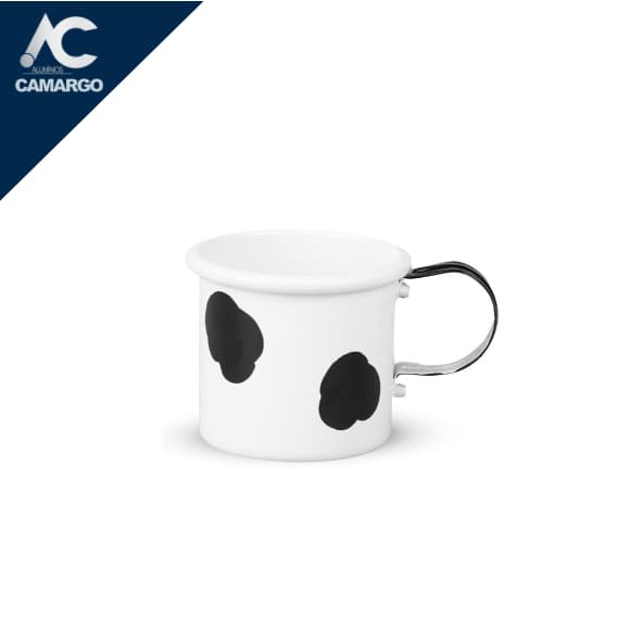 KIT 12 Canecas MINI 150ML C/ Mancha Vaca